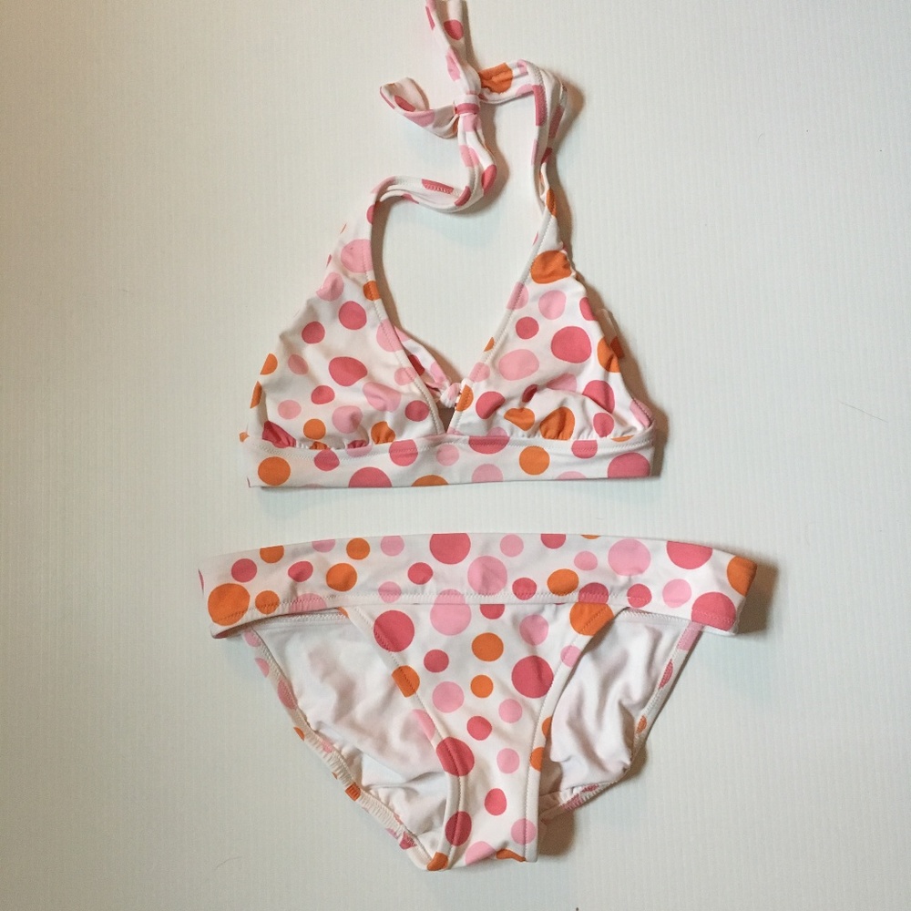 Pink and Orange J. Crew Bikini S/M